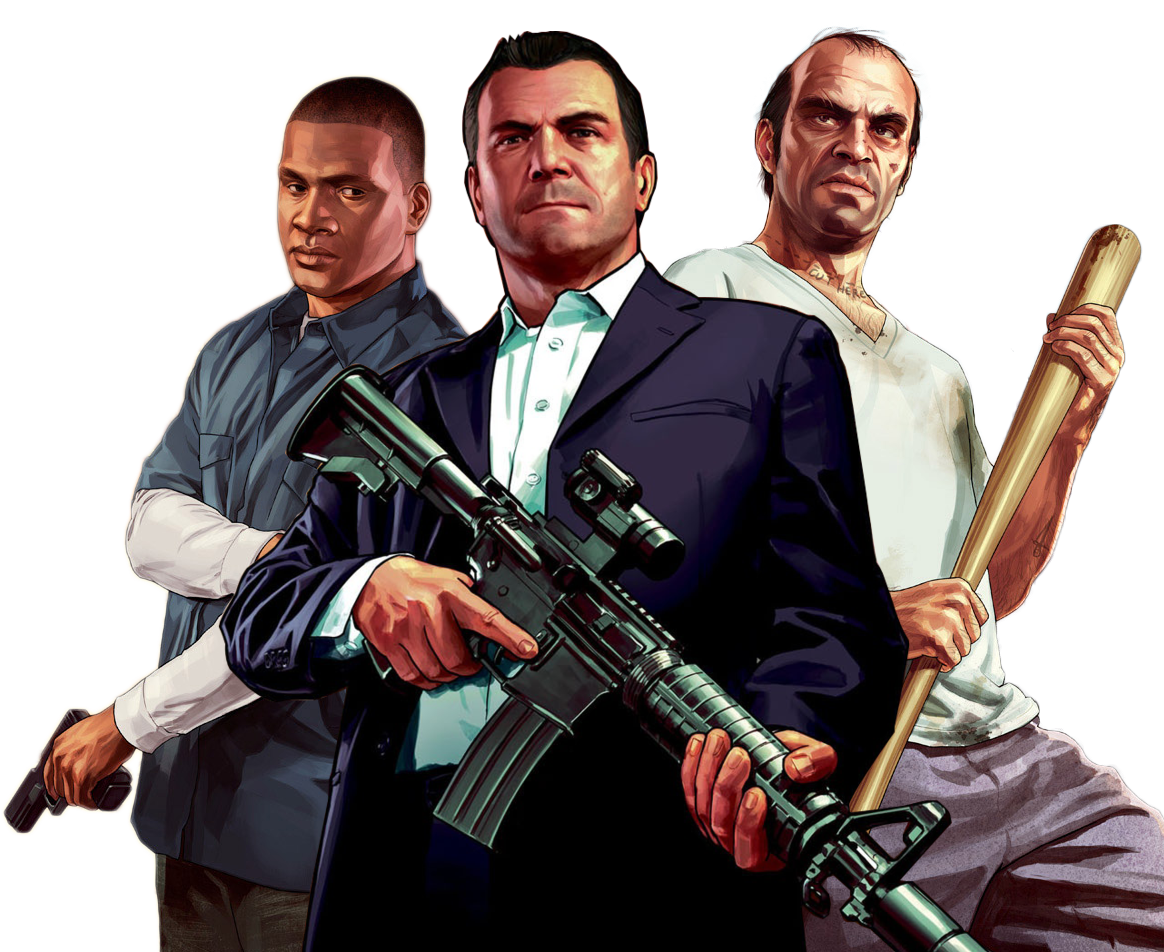 GTA inspirierte Charaktergrafik